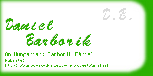 daniel barborik business card
