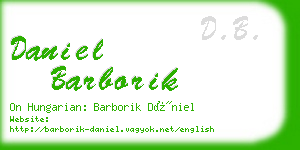 daniel barborik business card